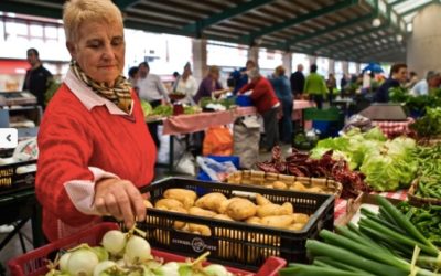 Mujeres en el comercio de las villas de Bizkaia.